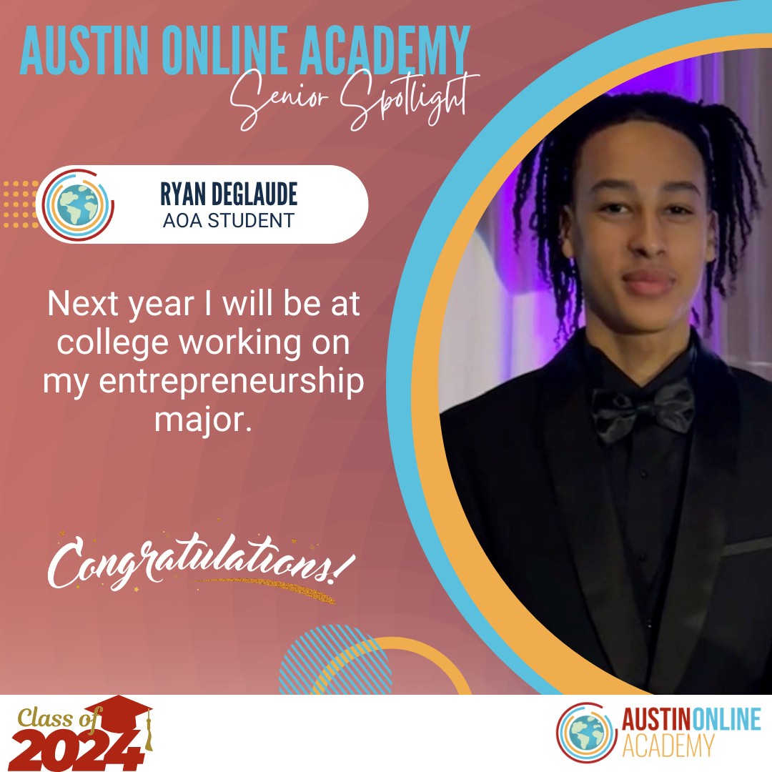 Student from Austin Online Academy, Ryan Deglaude says,